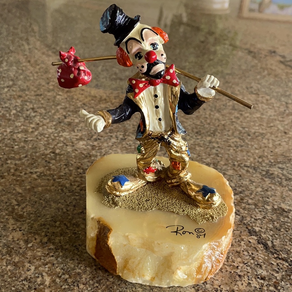 Ron Lee clown figurine